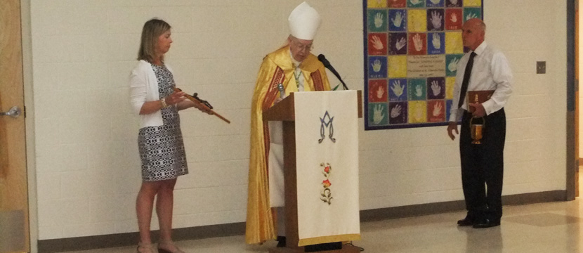 Lisa Figge, Bishop Maginnis and a gentleman