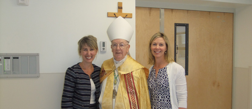 Denise Clofine, Bishop Maginnis and Lisa Figge