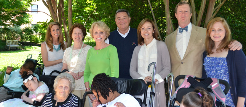 The Whole Kane Family with St. Edmond's Children