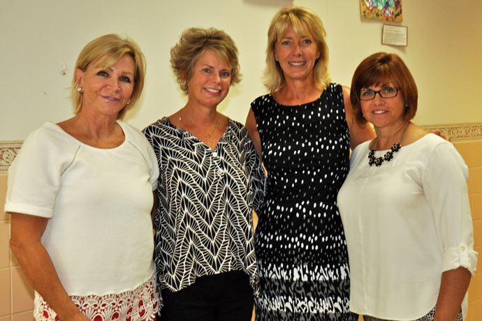 Maggie Hagstrom, Jeannie Burns, Joan Larney and Tricia Poche