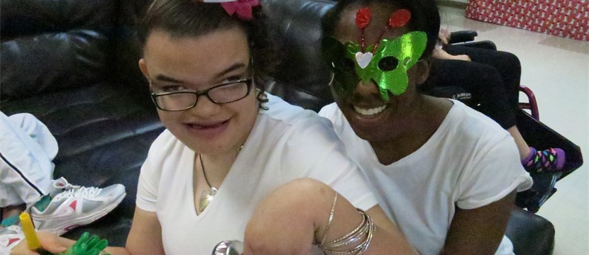 Deziree is enjoying herself with a staff member and they have fun at the New Year's party.