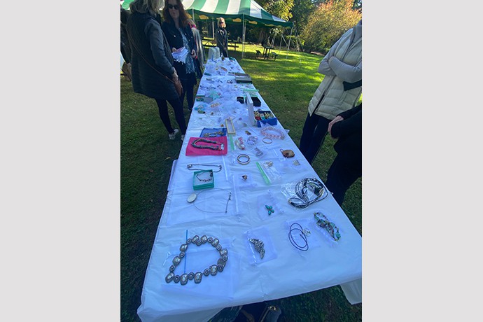 Many jewelry donations made the marketplace a big hit!