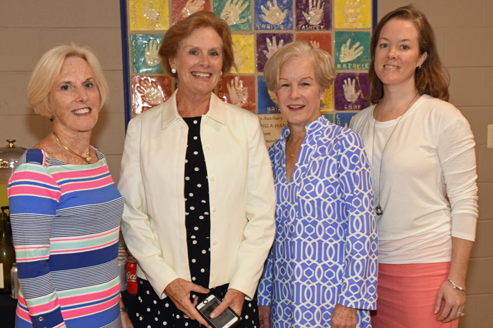 2018 Cup Day Honorees - Kathe Donovan, Merrie Turney, Christine Fisher and Meghan Fisher paused for a photo during the September meeting.