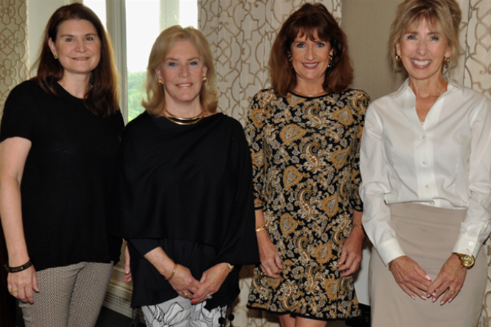 Women’s Auxiliary Officers Phyllis Hart, Robin Conicella, President, Carolyn Slota and St. Edmond’s Home Administrator, Denise Clofine