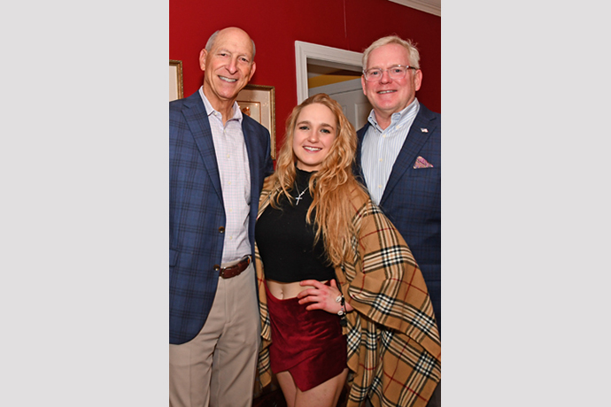 Steve Onofrio paused for a photo with Gwyneth Bozentka and her Dad, Neal Bozentka