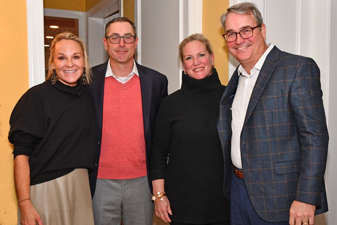 Co-chairs Maureen Powers and Stacia Halfpenny and their husbands Joseph Powers and Bernie Halfpenny