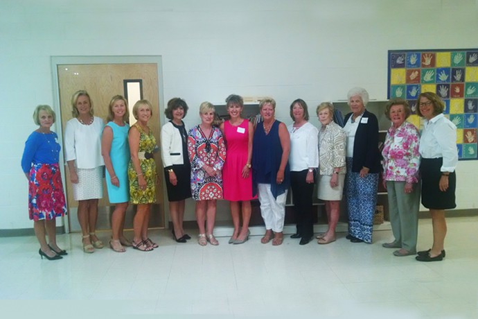 From left:  Marti Rodgers, Liz Finley, Lisa Figge, Anne Bonner, Judy Gilbert, Kathleen Kraus, Denise Clofine, Sue DiOrio, Kathie Moser, Jane Young, Clara Hilberts, Eileen Park and Mary Packer