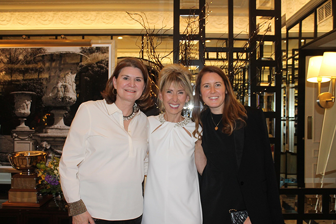Phyllis Hart (Our President), Denise Clofine (Administrator of the Home), and future president Caroline Packer.