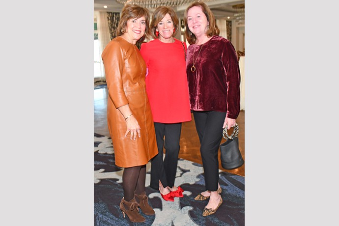 Lisa Farrell, Past President Ellen Cass and Denise Moran