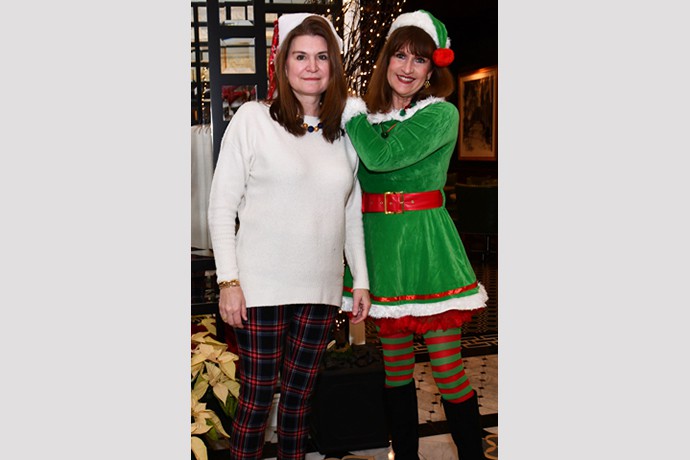 New President Phyllis Hart poses with Past President Carolyn Slota